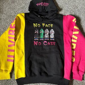 ILLVIBES No Face No Case Designer Hoodie Size Men's Large Excellent Condition